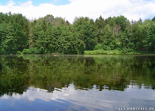 Das Gro&szlig;e Seeloch - Erdfall mit Erdfallsee bei Hochstedt