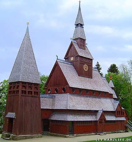 Die nordische Stabkirche in Hahnenklee