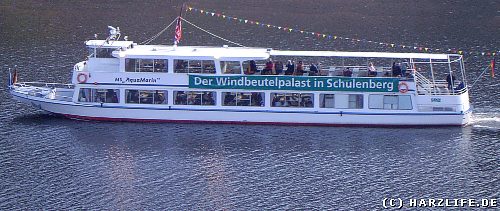 Passagierschiff auf dem Okerstausee