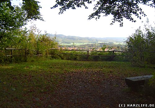 Hexentanzplatz mit Ausblick Hexentanzplatz bei Walkenried