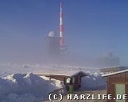 Brockengipfel mit Nebel