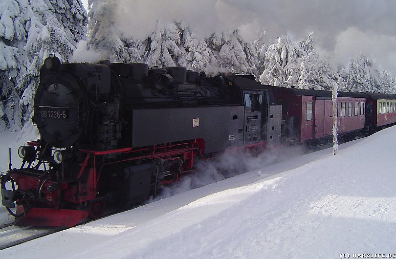 Winter im Harz - Die Brockenbahn im Wintereinsatz
