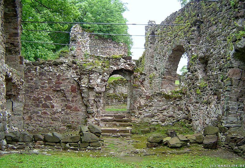 Die vermutlichen Überreste der Burgkapelle