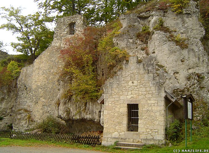 Das Brunnenhaus der Burg Scharzfels