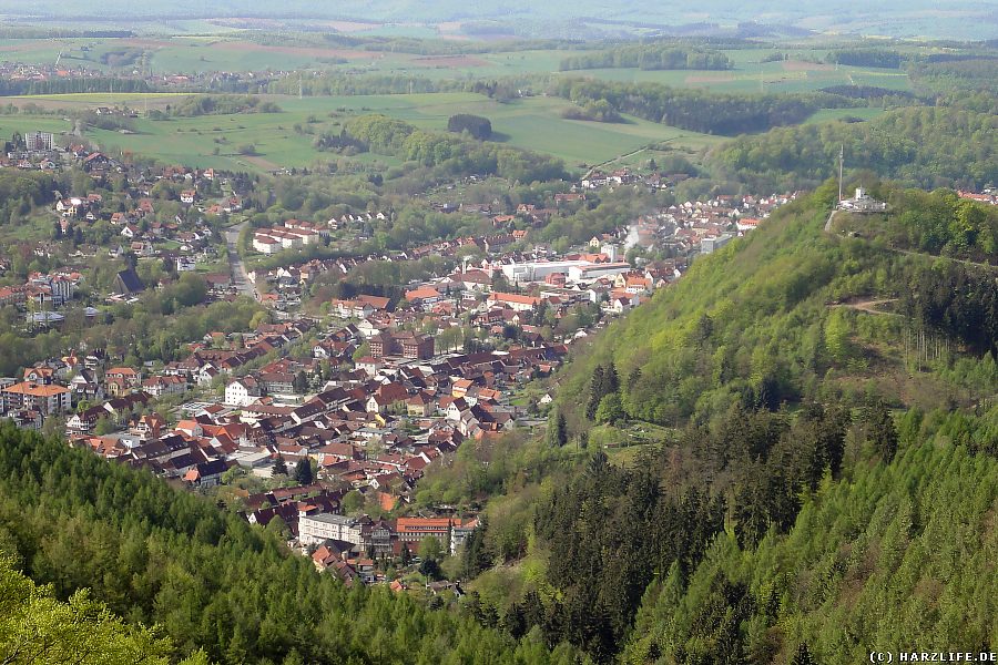 Blick vom Bismarckturm auf Bad Lauterberg