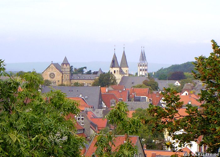 Blick vom Zwinger auf die Altstadt von Goslar