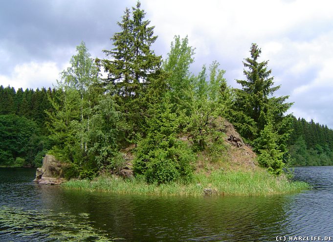 Insel im Zillierbachstausee