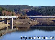 Okerstausee bei Niedrigwasser