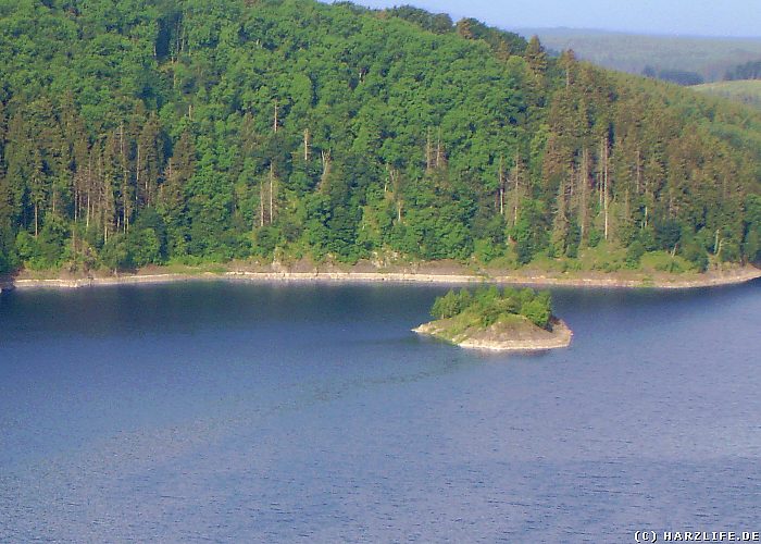 Die Präzeptorklippe im Rappbodestausee